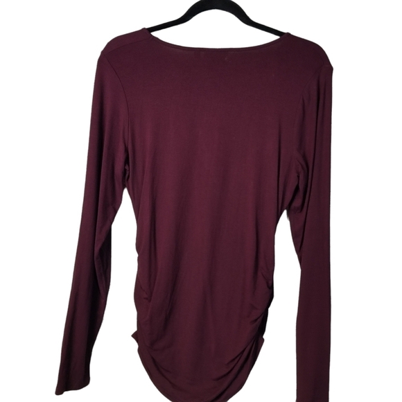 Vanessa Virginia anthro keyhole ruched top - Picture 2 of 11